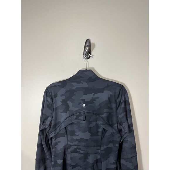 Lululemon Define Jacket Heritage 365 Camo Deep Coal Women Size 10 Full Zip - Picture 7 of 12